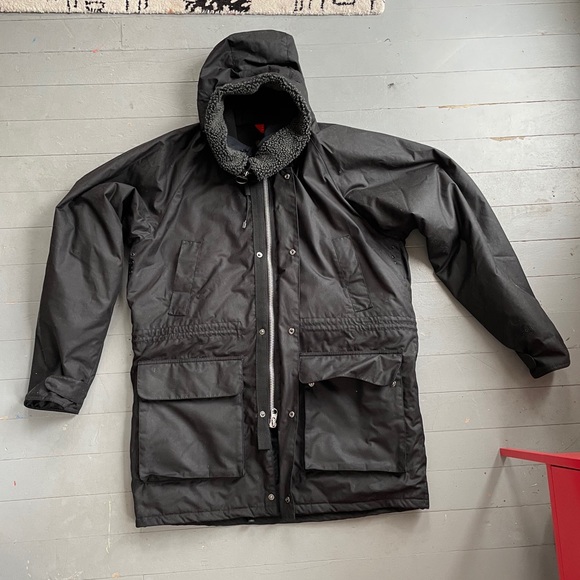 Barbour Winter Parka New With Tags NWT Black Large - Picture 1 of 3